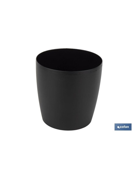 Pack of 6 black Camelia pots 30 x 28 cm