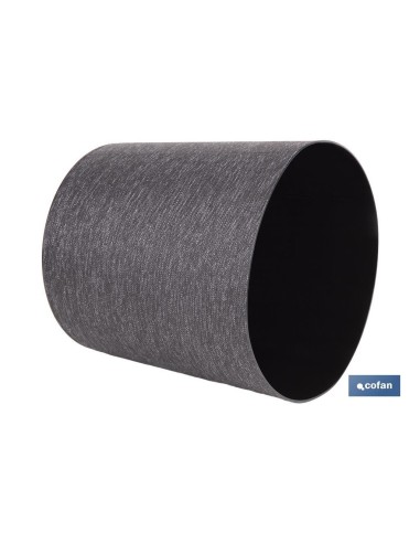 Pack of 4 black textile pots PP 10.5 L Ø 254 x 269 mm