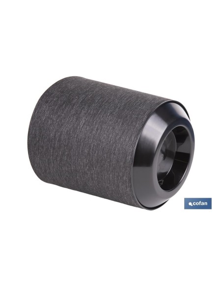 Pack of 4 black textile pots PP 10.5 L Ø 254 x 269 mm