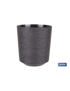 Pacote com 4 vasos de tecido cor preta PP Ø 285 x 316 mm 16 L 2