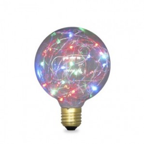 LED-lampe Starlight Globe G125 2W E27 RGB