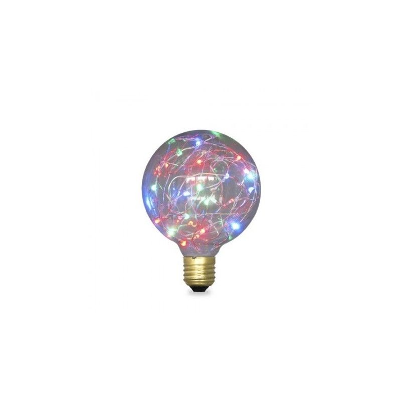 Lâmpada LED Starlight Globe G125 2W E27 RGB