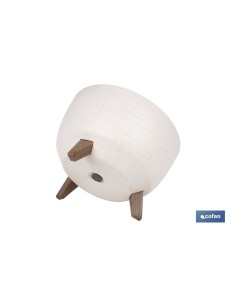 Pack of 5 WPC Pots with Legs and Drainage Filter 9.3 L 2