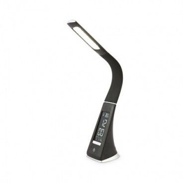 Relógio digital flexográfico LED modelo Protech 5W 250lm Preto