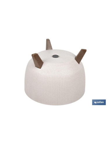 Pack 5 macetas con patas y filtro de drenaje WPC 12,4 L