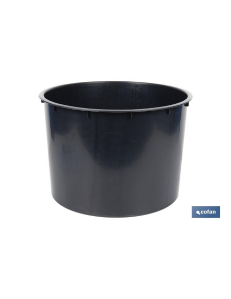 Pacote com 5 vasos cônicos 2 em 1 com reservatório cor preta PP Ø 255 x 466 mm