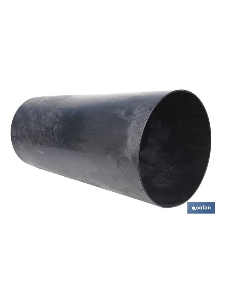 Pacote com 5 vasos cônicos 2 em 1 com reservatório cor preta PP Ø 255 x 466 mm