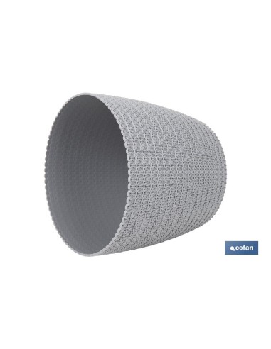 Pack of 5 braided pots light gray PP 8.5 L