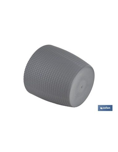 Pacote de 5 vasos trançados cinza escuro PP 5,2 L