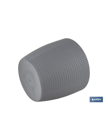 Pacote de 5 vasos trançados cinza escuro PP 5,2 L