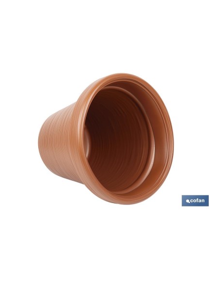 Striped terracotta pot Ø 550 x 479 mm 66 L