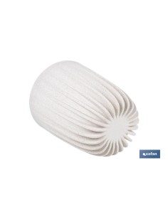 Pack de 5 pots avec filtre de drainage WPC couleur blanche Ø 190 x 226 mm 2