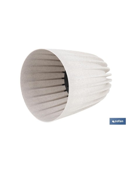 Pack of 4 WPC Drainage Pots 30 cm White