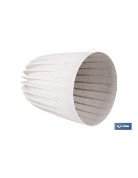 Pack of 4 WPC Drainage Pots 30 cm White