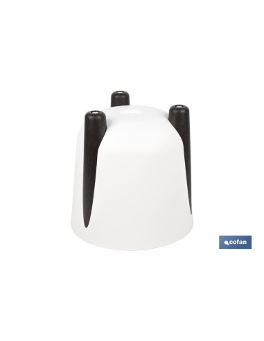 Pack mit 5 Töpfen mit Beinen und Drainagefilter in Cremefarbe 8,1 L