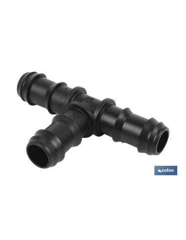 Pack de 100 unités Connexion en T Ø16mm pour irrigation