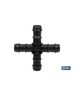 Pack 50 unidades Conexión Cruz Ø16mm para Riego 2
