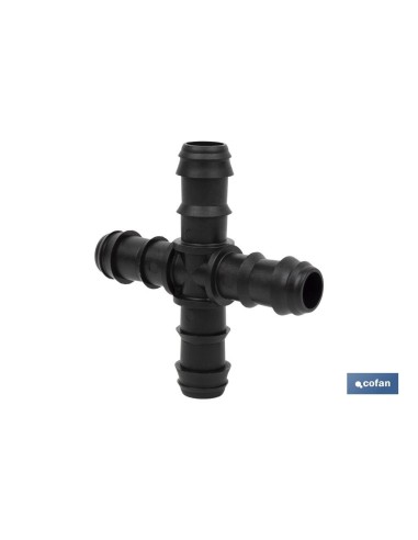Pacote de 50 Conexões Cruz Ø16mm para Irrigação