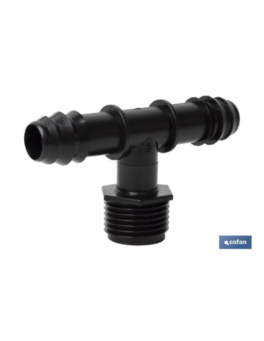 Pack of 100 Male T Connection Ø16mm 1/2"