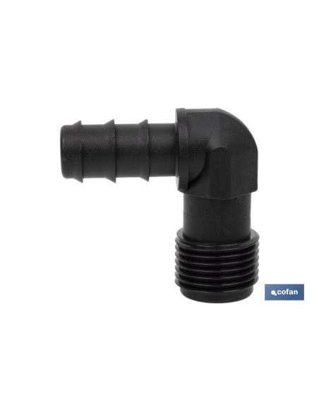 Pack mit 100 90º Winkelverbindungen R.Männlich Ø16mm-1/2