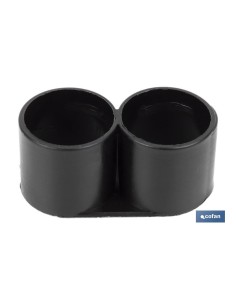 Pack 100 tapones doble anillo PE Ø16mm para riego 2