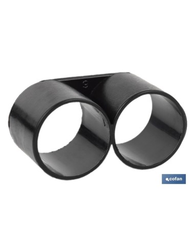 Pack de 100 bouchons double anneau PE Ø16mm pour irrigation