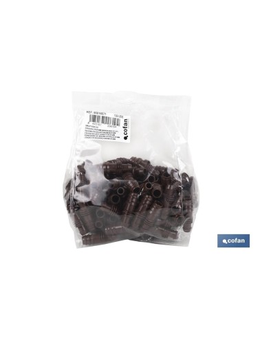 Pack of 100 CTR Connection Ø16mm Brown - Max Security