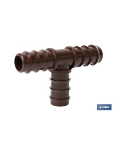Pack 100 unidades Conexión en T Ø16mm Marrón - Max Seguridad
