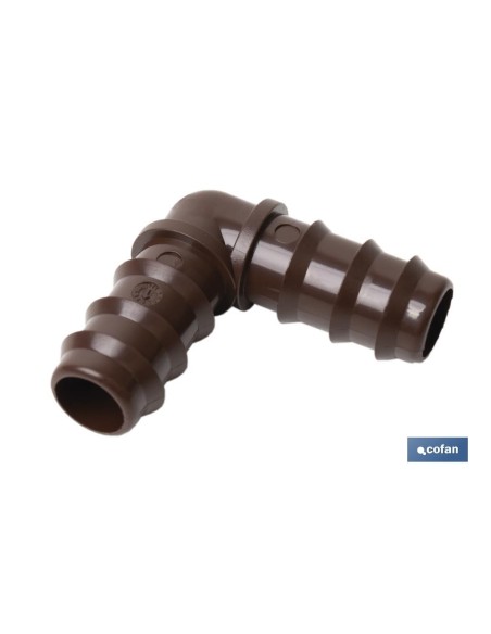 Pacote de 100 unidades Conexão em Codo Ø16mm Marron-MAX Segur