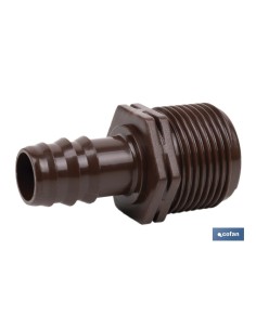 Pacote 100 unidades Conector Misturado Ø16mm-3/4 Marrom