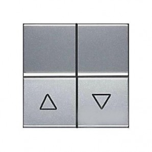 Doble interruptor para persianas PLATA Niessen Zenit N2244.1 PL
