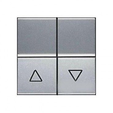 Doble interruptor para persianas PLATA Niessen Zenit N2244.1 PL