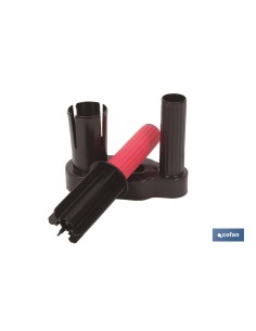 Dispensador manual de film para embalaje con mango ergonómico