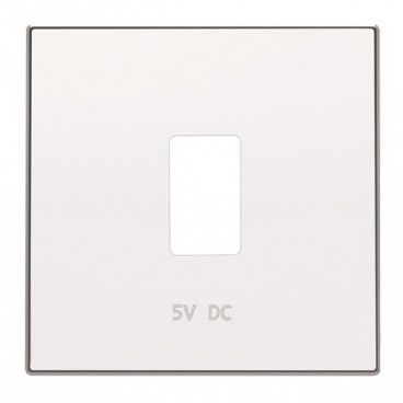 TAPA CARGADOR USB SIMPLE BL.