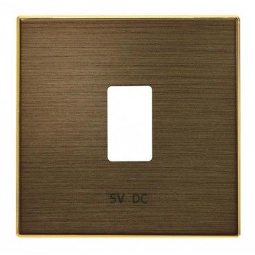 TAPA CAR.USB SIMP.SKY COLOR ORO ENVEJ.