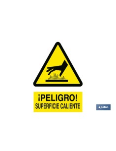 Signalisation en polystyrène 420x297 mm - Attention Surface Chaude