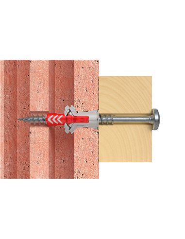 Fischer blister 6 units DuoPower plug 12x60mm + screw