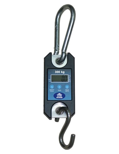 Gancho pesador digital hasta 300 kg con 2 pilas AAA