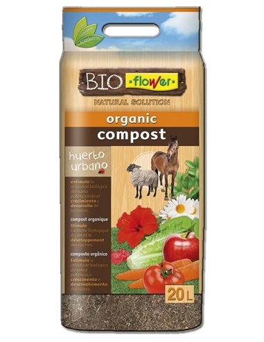 Compost organique naturel pour plantes, sac de 20 L