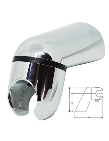 Fester und Drehbarer Duschkopfhalter aus Chrom