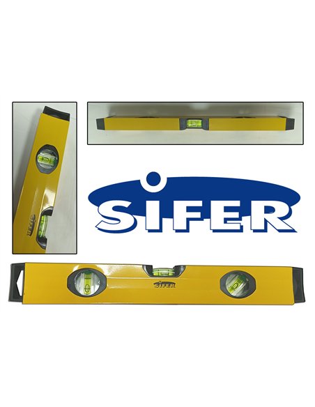 livello rettangolare SIFER magnetico 800 mm con 3 bolle