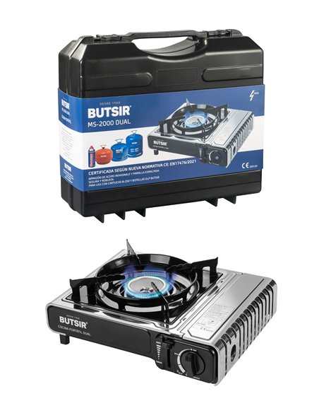 Cozinha a gás portátil Butsir MS-2000 DUAL azul