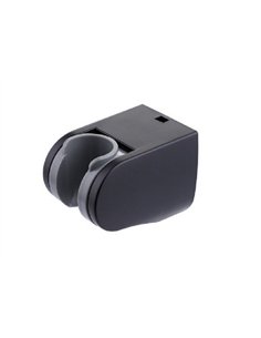 Shower Head Holder in Black ABS Plastic