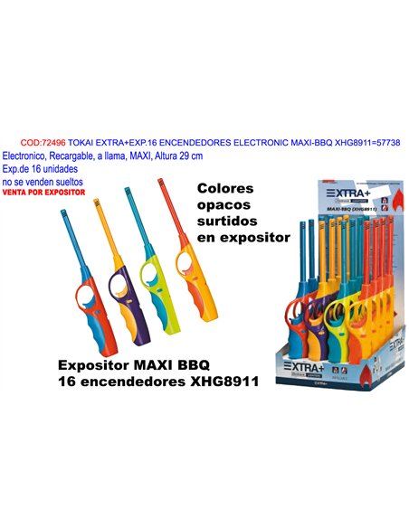 expositor de isqueiros elétricos BBQMAXI modelo XHG8911