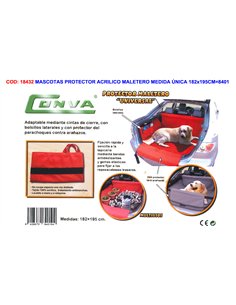 acrylic trunk protector for pets 182x195cm