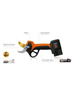 Electric Pruning Shears Titanium 16.8V - 2.6Ah with Case