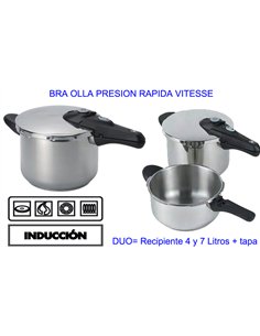 pentola a pressione duo 7+4 litri finstock bra vitesse