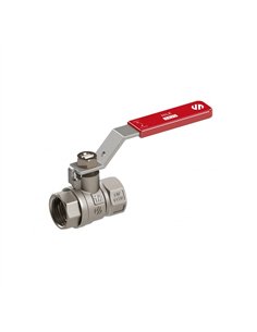 Vanne d'arrêt manuelle en métal nickel 1/2"