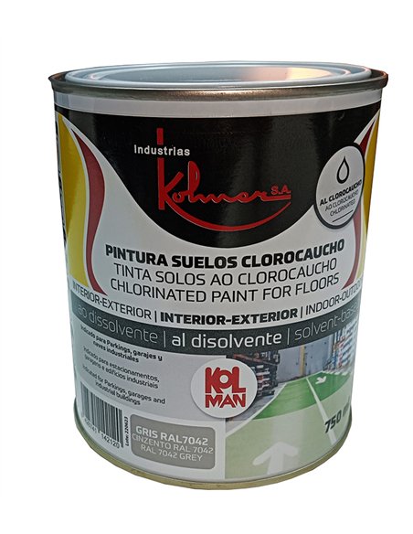 Floor and Parking Paint Clorocaucho 750 ml Gray