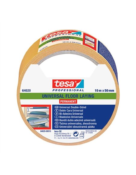 Double-Sided Tape for Universal Permanent Floors 10m x 50mm